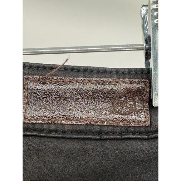 AG Adriano Goldshmeid Jeans The Legging Coated Black Women 25 Super Skinny Ankle - Picture 12 of 14